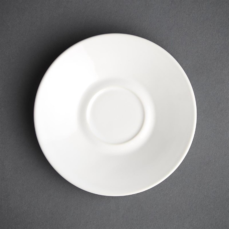  Olympia Cafe Espresso Saucers White 116.5mm (Pack of 12) 