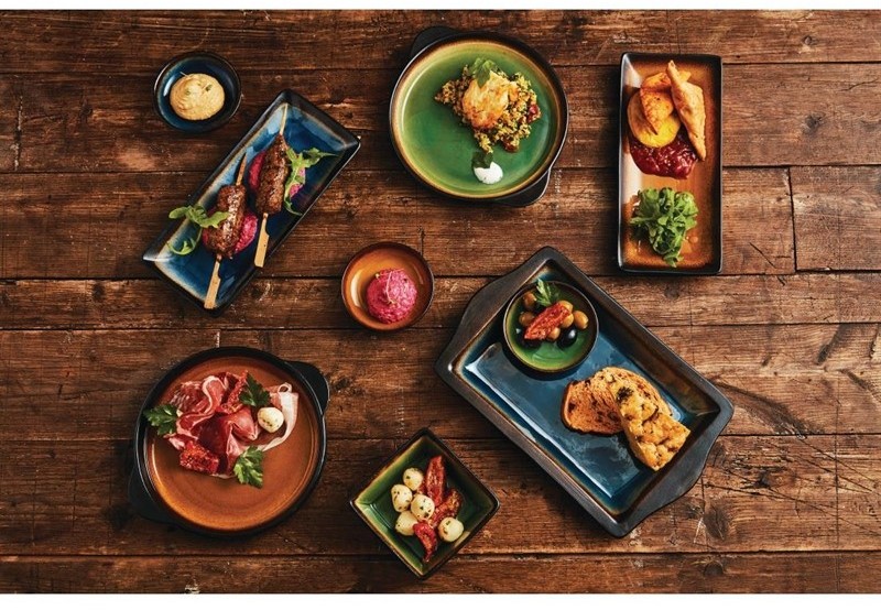  Olympia Nomi Dipping Dish Blue 20mm (Pack of 12) 