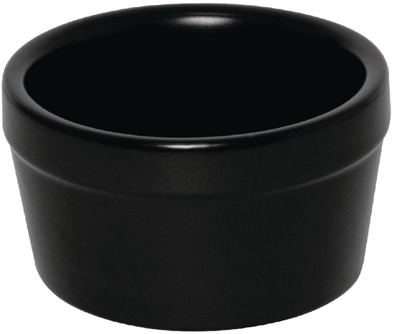  Olympia Mediterranean Ramekins Black 77mm (Pack of 6) 