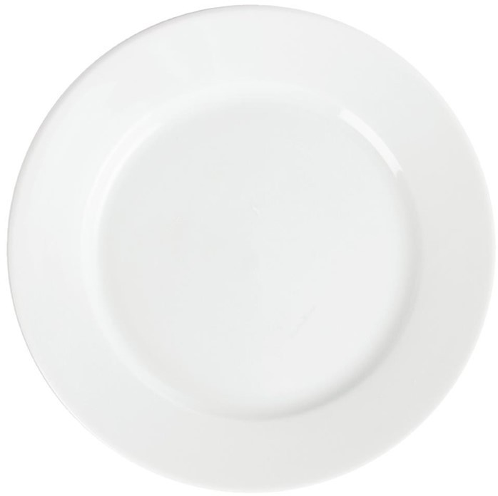  Olympia Whiteware Wide Rimmed Plates 202mm (Pack of 12) 