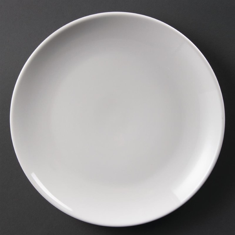  Olympia Whiteware Coupe Plates 250mm (Pack of 12) 