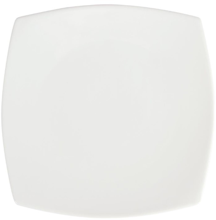  Olympia Whiteware Rounded Square Plates 240mm (Pack of 12) 