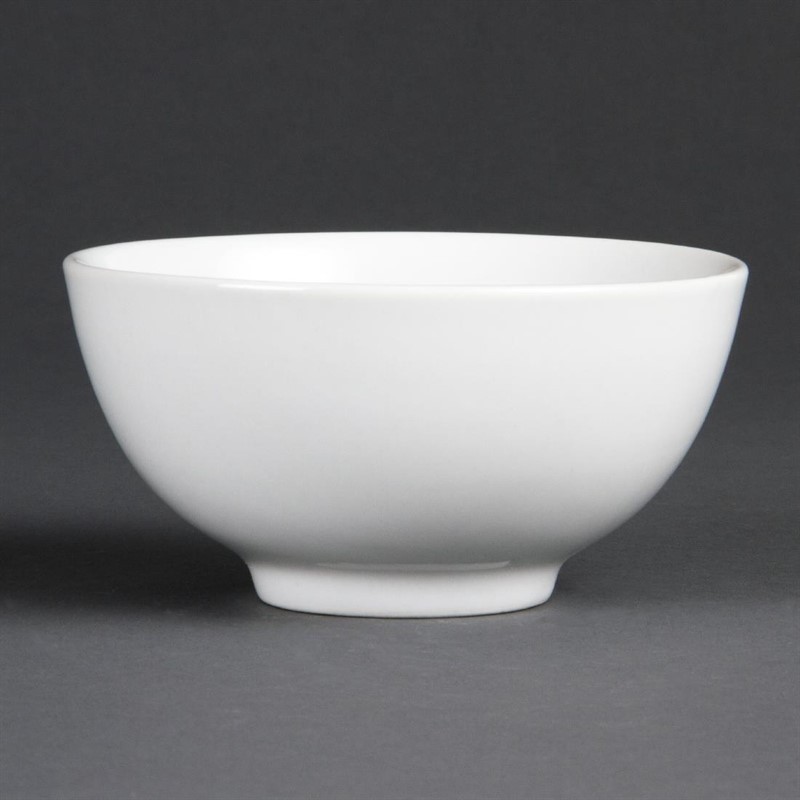  Olympia Whiteware Rice Bowls 130mm 390ml (Pack of 12) 