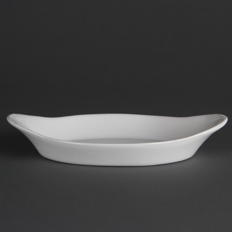  Olympia Whiteware Oval Eared Dishes 229x 127mm (Pack of 6) 