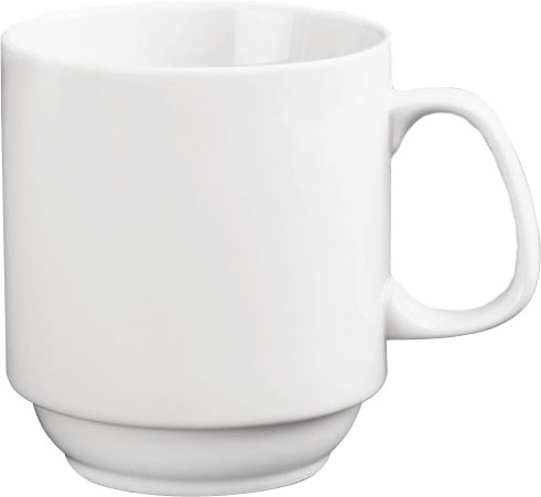  Olympia Whiteware Stacking Mugs 284ml 10oz (Pack of 12) 