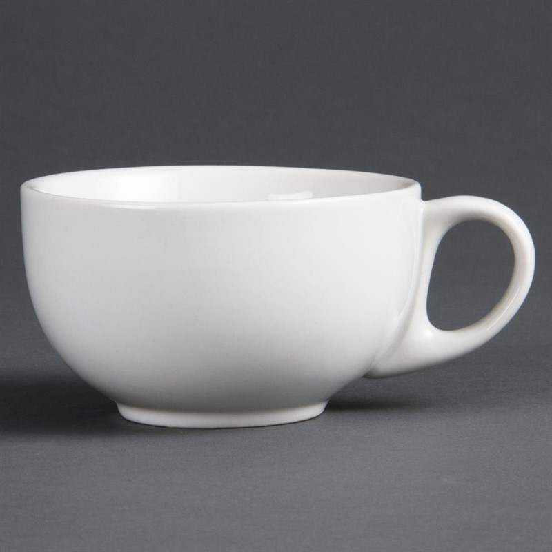  Olympia Whiteware Cappuccino Cups 284ml 10oz (Pack of 12) 