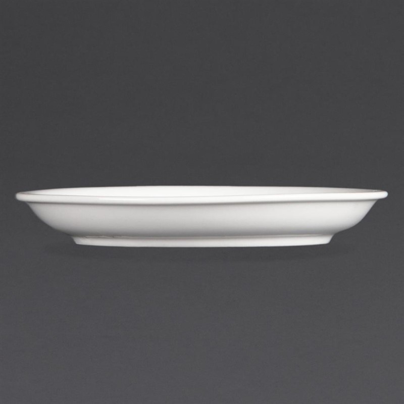  Olympia Whiteware Cappuccino Saucers 160mm (Pack of 12) 