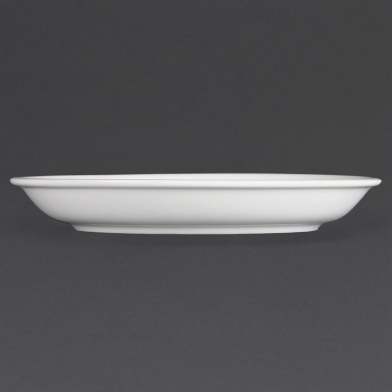  Olympia Whiteware Cappuccino Saucers (Pack of 12) 