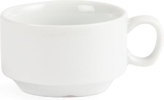  Olympia Whiteware Stacking Espresso Cups 85ml 3oz (Pack of 12) 