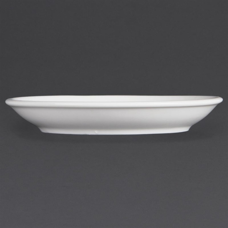  Olympia Whiteware Stacking Espresso Saucers (Pack of 12) 