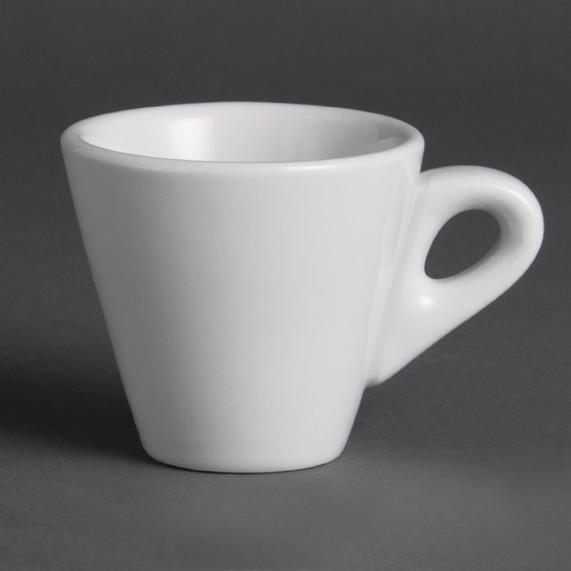  Olympia Whiteware Conical Espresso Cups 60ml 2oz (Pack of 12) 