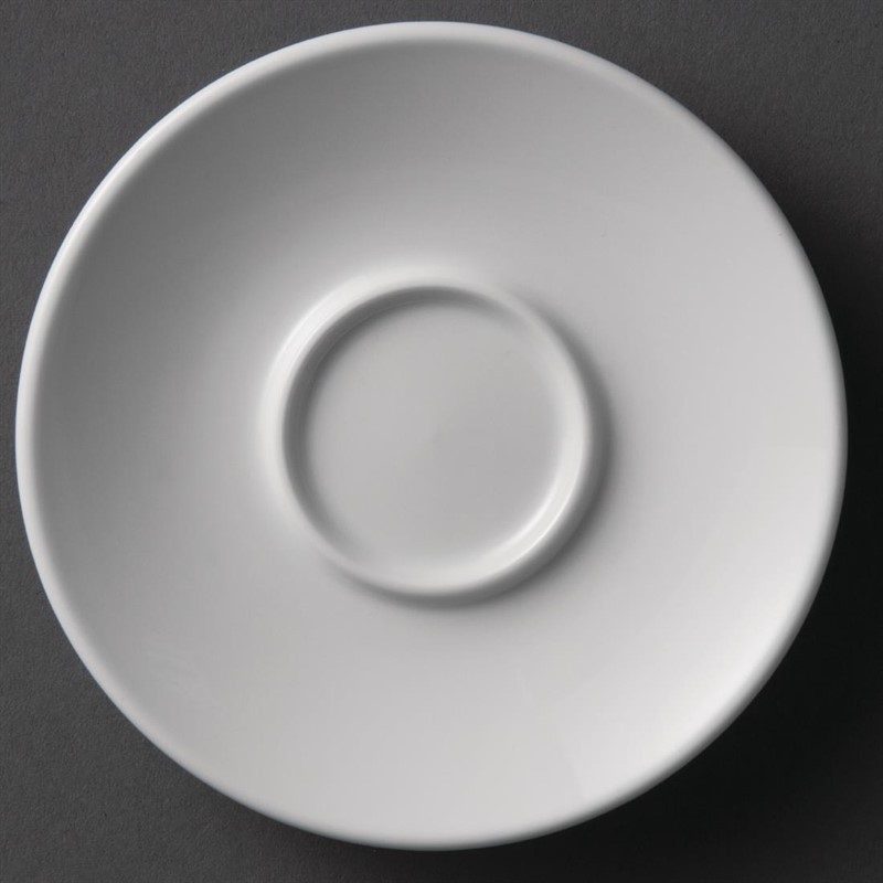  Olympia Whiteware Espresso Saucers 120mm (Pack of 12) 