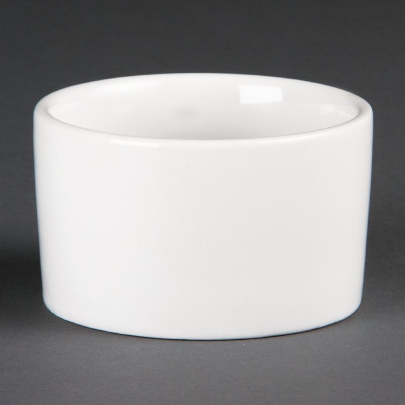  Olympia Whiteware Contemporary Ramekins 90mm (Pack of 12) 