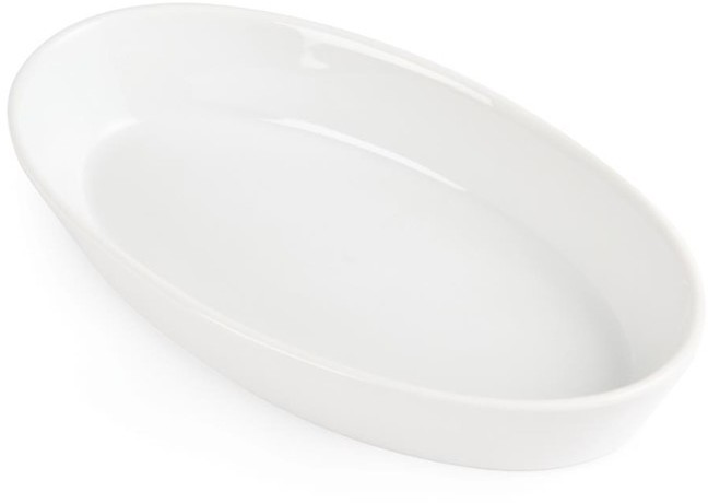  Olympia Whiteware Oval Sole Dishes 195x 110mm (Pack of 6) 