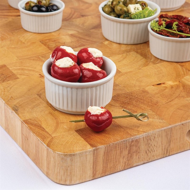  Olympia Whiteware Stacking Ramekins 85mm (Pack of 12) 