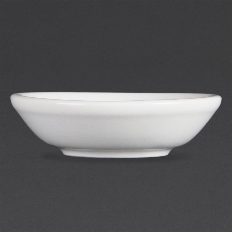  Olympia Whiteware Soy Dishes 70mm (Pack of 12) 