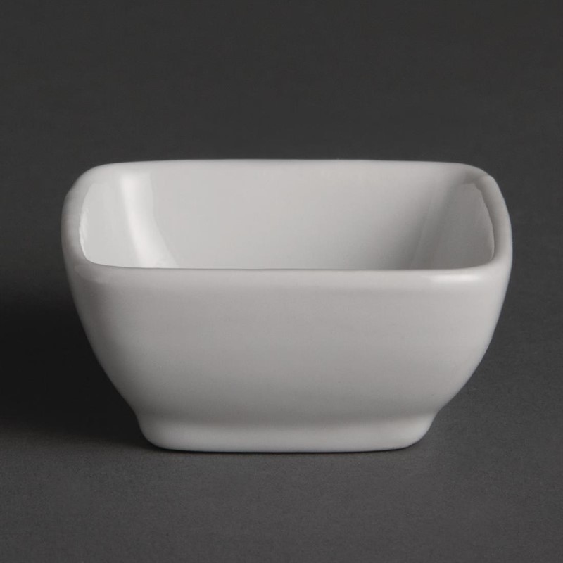  Olympia Miniature Rounded Square Dishes 60mm (Pack of 12) 