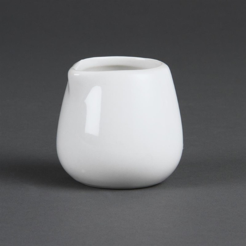 Olympia Whiteware Compact Jugs 85ml (Pack of 12) 