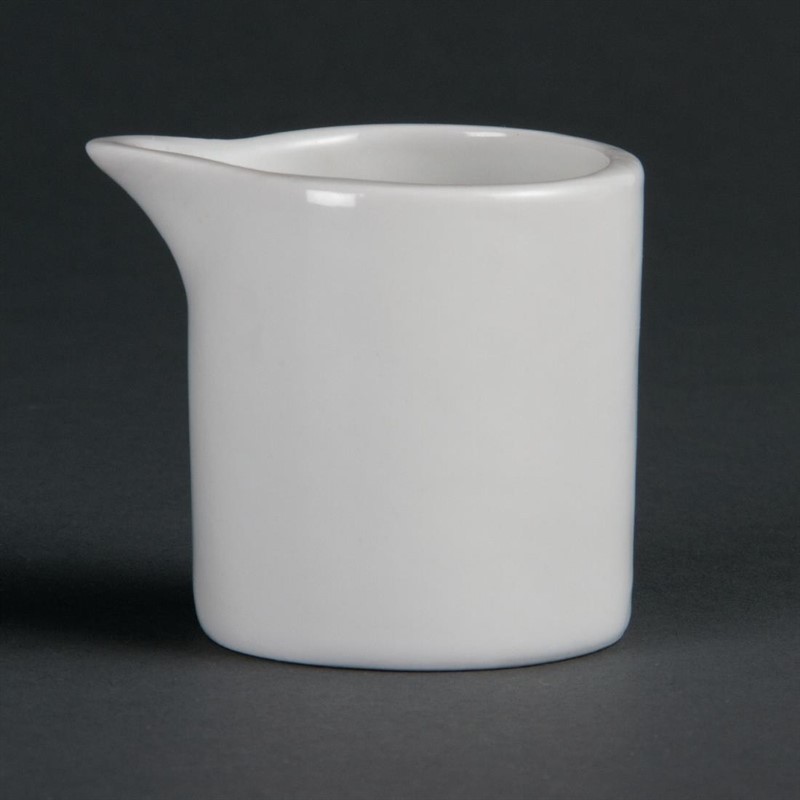  Olympia Whiteware Milk and Cream Jugs 57ml (Pack of 6) 