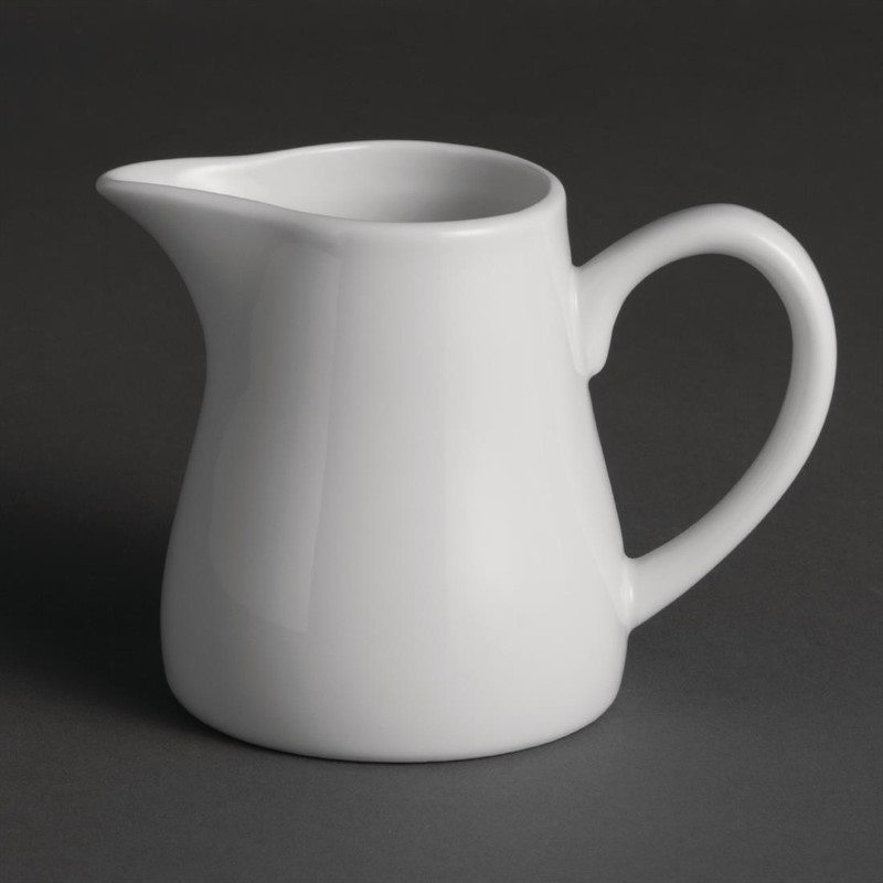  Olympia Whiteware Cream and Milk Jugs 212ml (Pack of 6) 