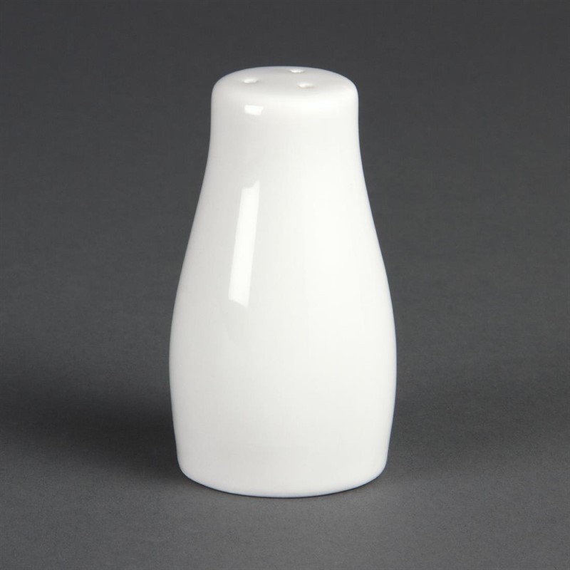  Olympia Whiteware Salt Shakers 90mm (Pack of 12) 