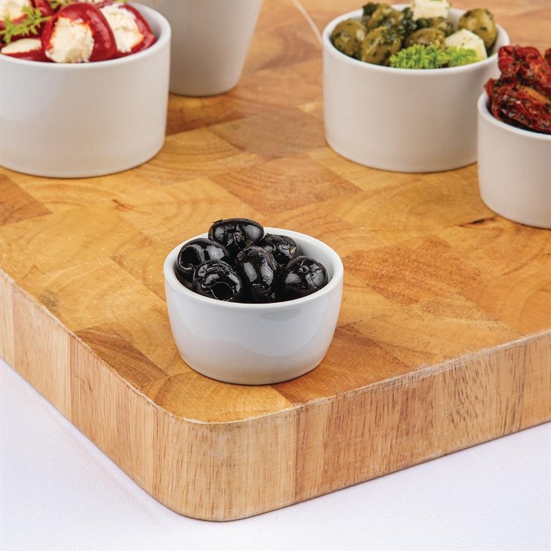  Olympia Whiteware Butter Dish 62mm (Pack of 12) 