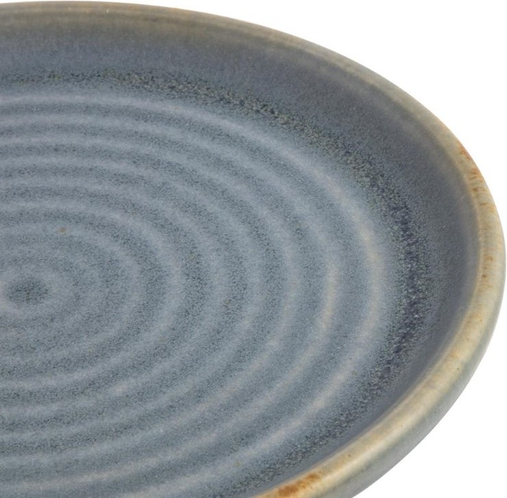  Olympia Canvas Small Rim Round Plate Blue Granite 180mm (Pack of 6) 