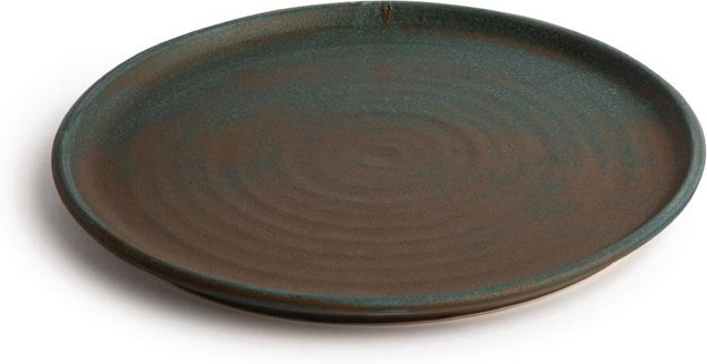  Olympia Canvas Small Rim Round Plate Green Verdigris 265mm (Pack of 6) 