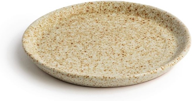  Olympia Canvas Small Rim Round Plate Wheat 180mm (Pack of 6) 