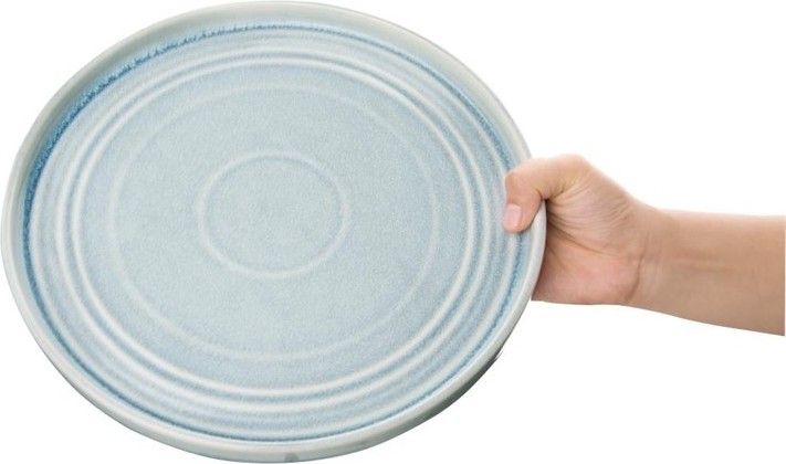  Olympia Cavolo Flat Round Plate Ice Blue 270mm (Pack of 4) 