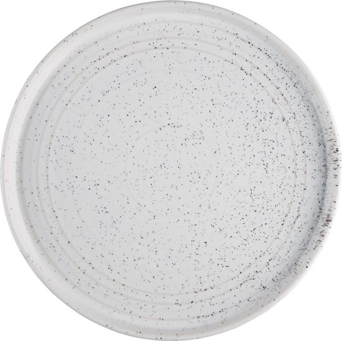  Olympia Cavolo White Speckle Flat Round Plate - 270mm (Box 4) 