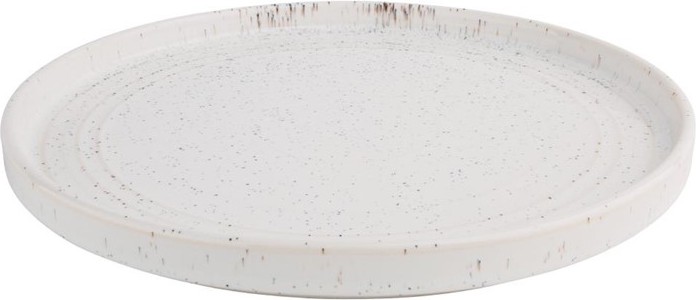  Olympia Cavolo White Speckle Flat Round Plate - 270mm (Box 4) 