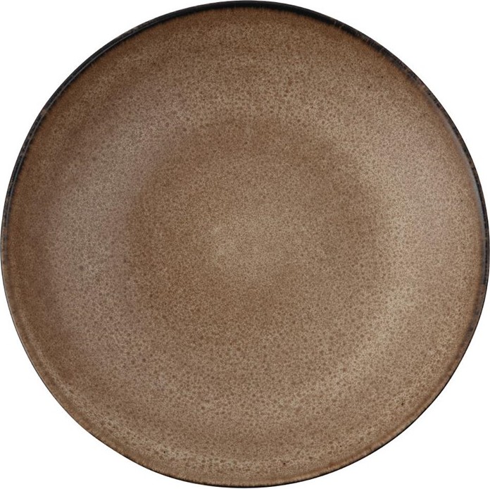  Olympia Build-a-Bowl Earth Flat Bowls 250mm (Pack of 4) 