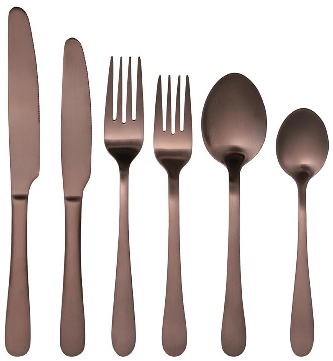  Olympia Cyprium Copper Dessert Spoon (Pack of 12) 