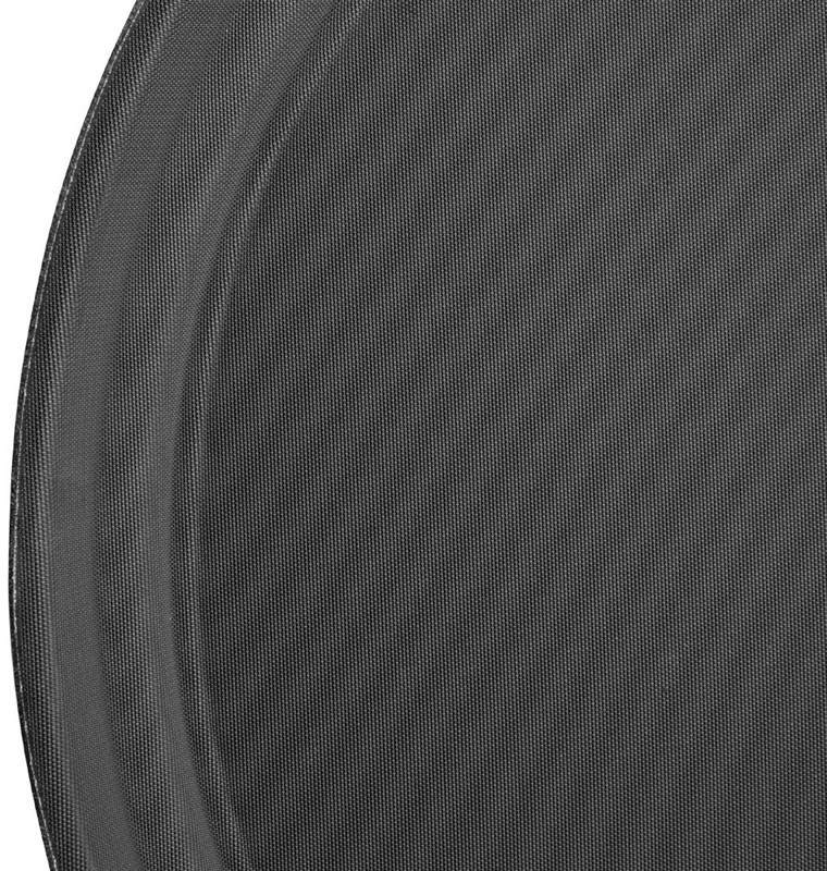  Kristallon Fibreglass Round Non-Slip Tray Black 356mm 