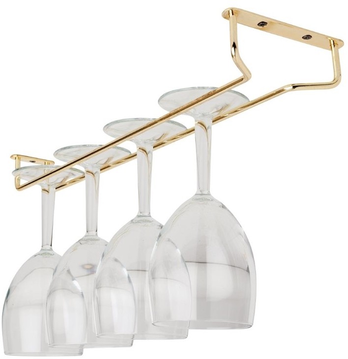  Gastronoble Brass Wine Glass Rack 406mm 