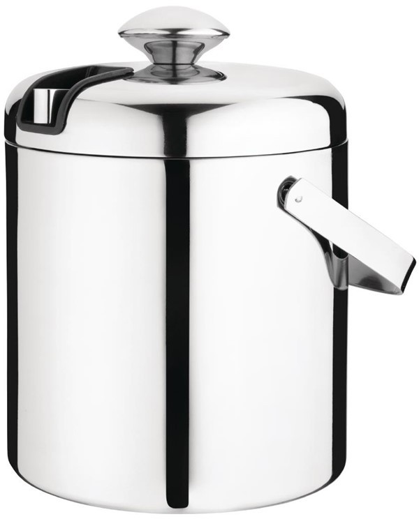  Olympia Ice Bucket with Lid and Tongs 1.23Ltr 