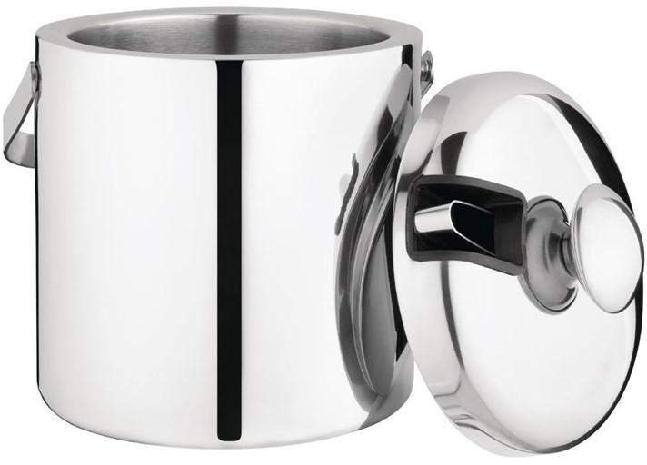  Olympia Ice Bucket with Lid and Tongs 1.23Ltr 