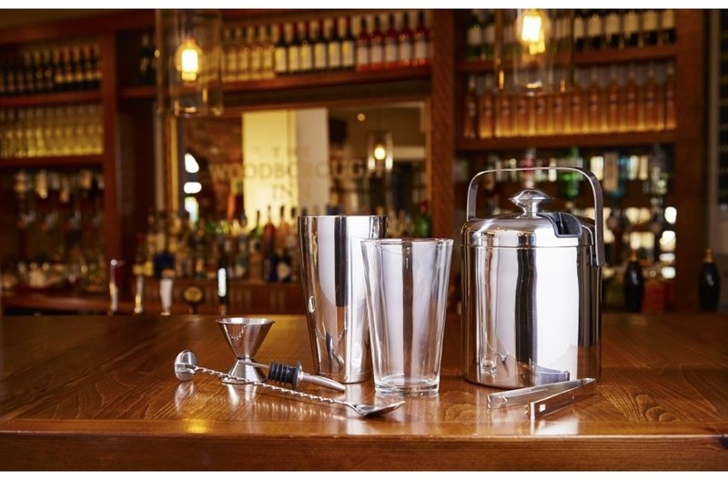  Olympia Ice Bucket with Lid and Tongs 1.23Ltr 