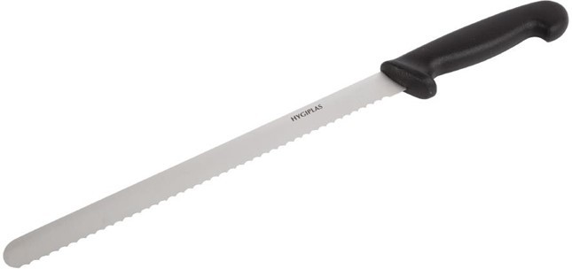  Hygiplas Serrated Slicer Black 30.5cm 