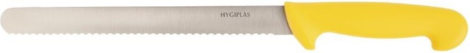  Hygiplas Serrated Slicer Yellow 25.5cm 