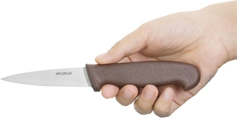  Hygiplas Paring Knife Brown 9cm 