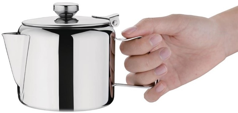  Olympia Concorde Stainless Steel Teapot 17oz 480ml (Single) 