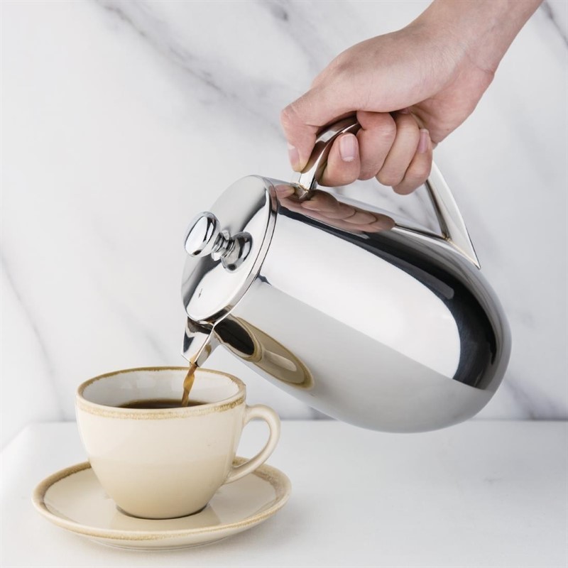  Olympia Insulated Stainless Steel Cafetiere 6 Cup 