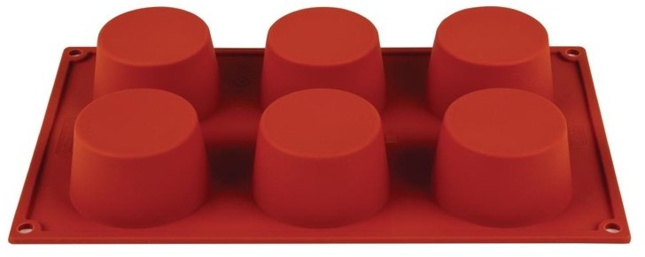  Pavoni Formaflex Silicone Muffin Mould 6 Cup 