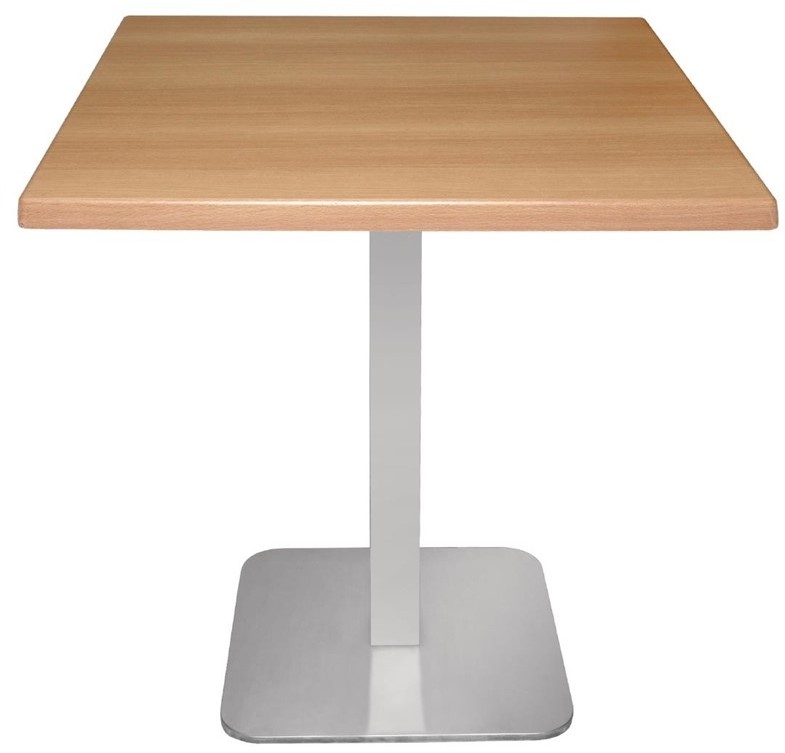  Bolero Square Stainless Steel Table Base 