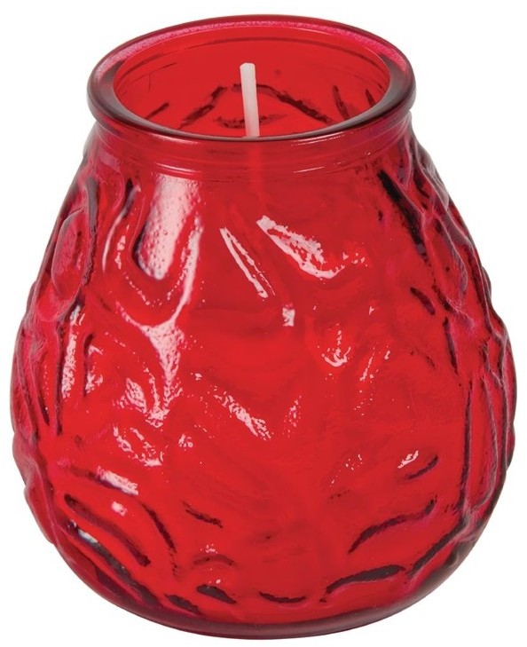  Bolsius Red Low Boy Bar Lights (Pack of 12) 