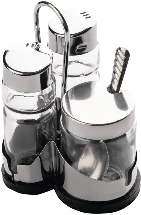  Comas Menage Set Salt, Pepper and Mustard 