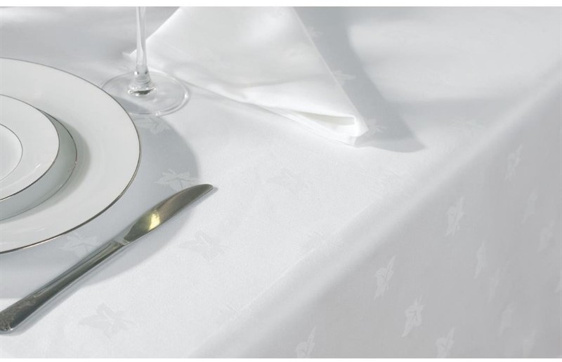  Mitre Luxury Luxor Tablecloth White 1350 x 2300mm 
