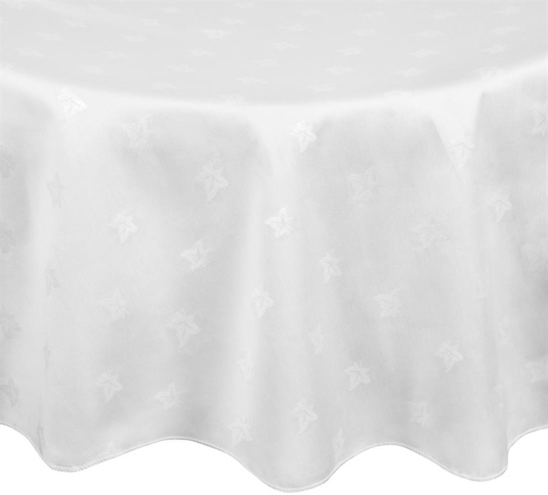  Mitre Luxury Luxor Round Tablecloth White 1725mm 